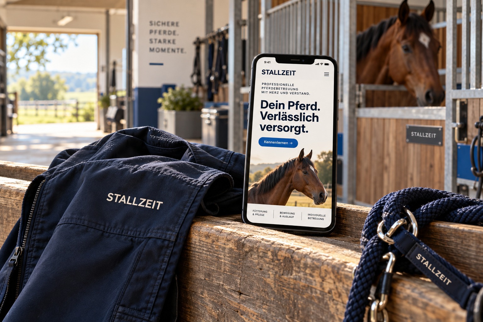 Stallzeit: Pferdeservice als Marken- und Websitekonzept